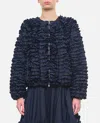 Molly Goddard Finn Taffeta Jacket In Blue