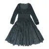 Molly Goddard Grey Marley Formal Dress In Black