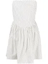 Molly Goddard Hannah Polka Dot-print Dress In White