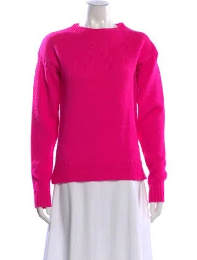 Pre-owned Molly Goddard Lambswool Crew Neck Sweater In Pink