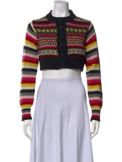 Pre-owned Molly Goddard Lambswool Patterned Sweater In Multicolor