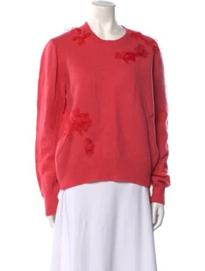 Pre-owned Molly Goddard Lambswool Scoop Neck Sweater In Pink