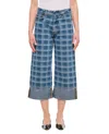 Shop Molly Goddard Leo Capri Denim Pants