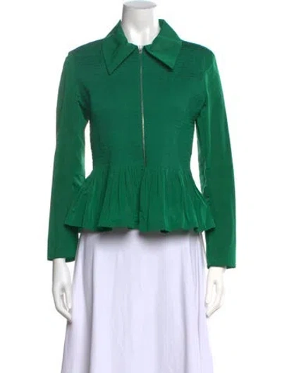 Pre-owned Molly Goddard Long Sleeve Top In Green