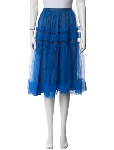 Pre-owned Molly Goddard Midi Length Skirt In Blue