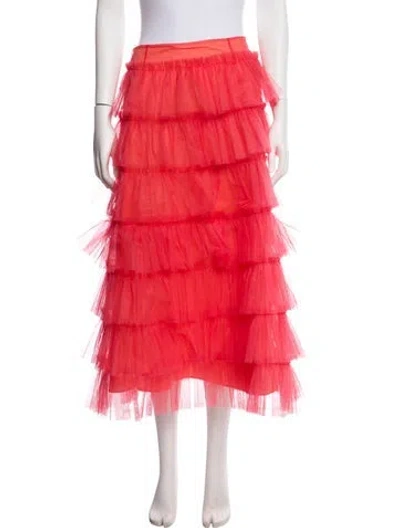 Pre-owned Molly Goddard Midi Length Skirt In Pink