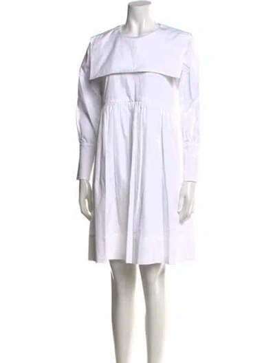Pre-owned Molly Goddard Mini Dress W/ Tags In White