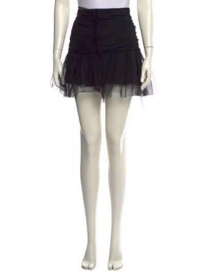 Pre-owned Molly Goddard Mini Skirt In Black/neutrals