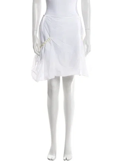 Pre-owned Molly Goddard Mini Skirt In White