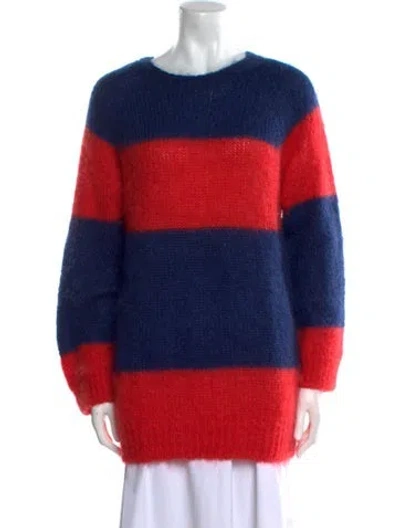 Pre-owned Molly Goddard Mohair Striped Sweater In Multi