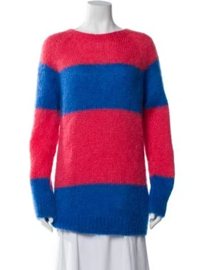Pre-owned Molly Goddard Mohair Striped Sweater In Multi