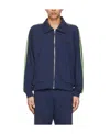 Molly Goddard Navy Blue Side Stripe Panel Casual Jacket In Blue