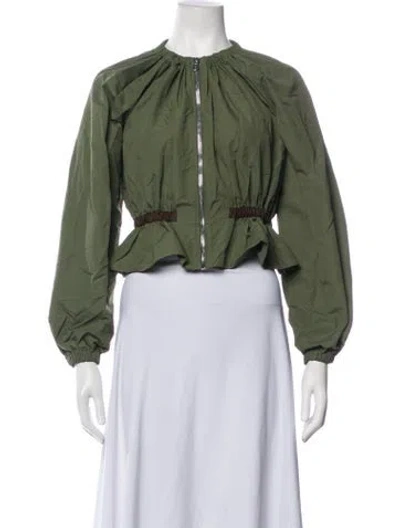 Pre-owned Molly Goddard Nylon Jacket In Green
