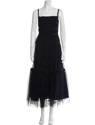 Pre-owned Molly Goddard Nylon Long Dress In Blue