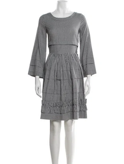 Pre-owned Molly Goddard Plaid Print Mini Dress In Multicolor