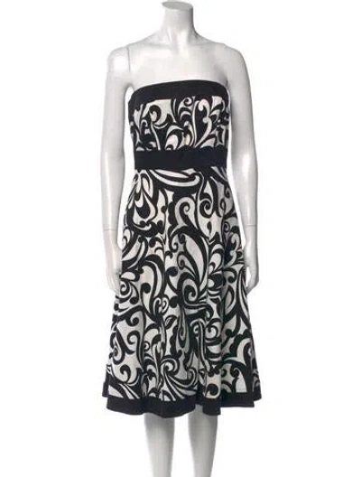Pre-owned Molly Goddard Printed Mini Dress In Black