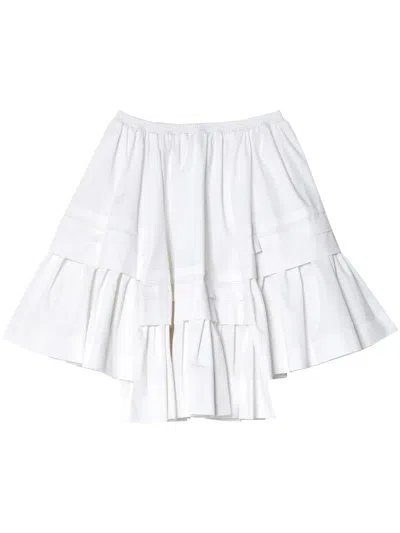 Molly Goddard Rosemary Cotton-poplin Skirt In White