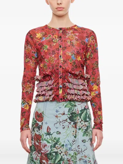 MOLLY GODDARD RUFFLED CARDIGAN