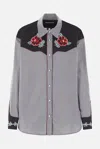 Molly Goddard Meredith Plaid Button-up Shirt