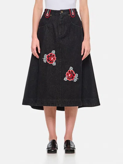 Molly Goddard Skirt  Woman Color Black In Schwarz