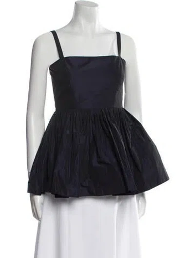 Pre-owned Molly Goddard Square Neckline Sleeveless Top In Blue