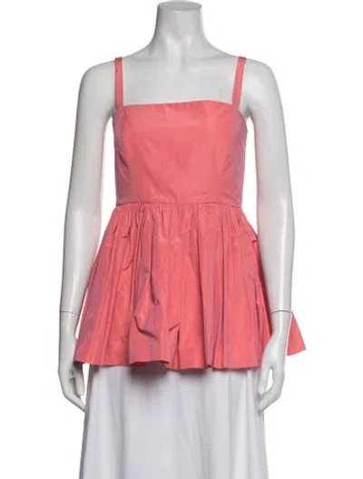 Pre-owned Molly Goddard Square Neckline Sleeveless Top In Pink