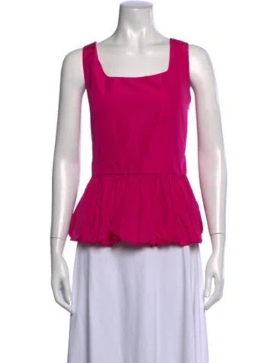 Pre-owned Molly Goddard Square Neckline Sleeveless Top In Pink