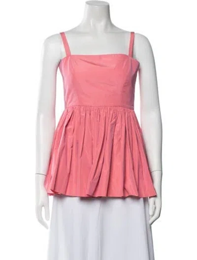 Pre-owned Molly Goddard Square Neckline Sleeveless Top In Pink