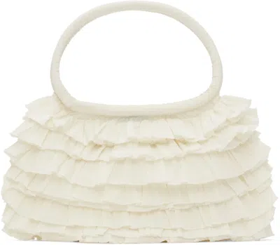Molly Goddard Ssense Exclusive Off-white Frilled Bag