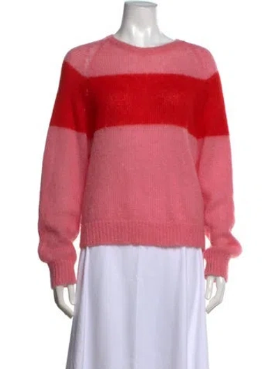 Pre-owned Molly Goddard Striped Crew Neck Sweater In Pink