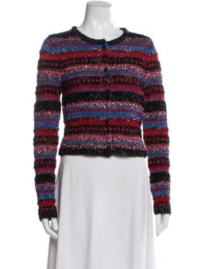 Pre-owned Molly Goddard Striped Crew Neck Sweater In Red