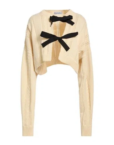 Molly Goddard Woman Cardigan Cream Size S Lambswool In White