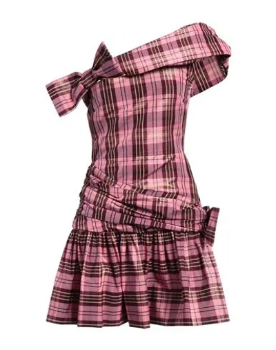 Molly Goddard Woman Mini Dress Pink Size 6 Polyester, Lurex