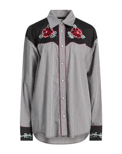 Molly Goddard Woman Shirt Black Size 4 Cotton, Polyamide