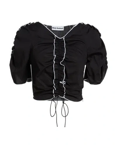 Molly Goddard Woman Top Black Size 4 Cotton
