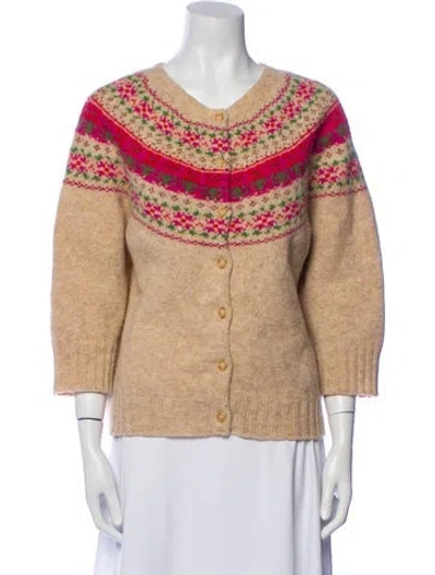 Pre-owned Molly Goddard Wool Striped Sweater In Neutral