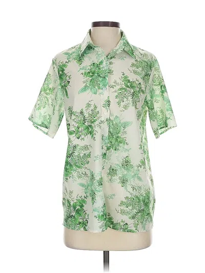 Pre-owned Molly Green Short Sleeve Blouse In Green