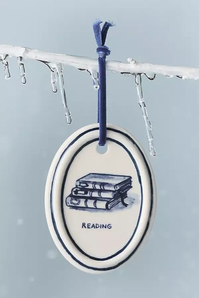 Molly Hatch Hand-painted Hobby Ornament In Blue