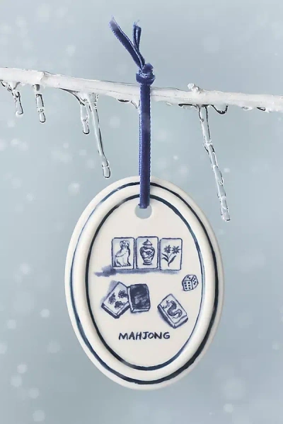 Molly Hatch Hand-painted Hobby Ornament In Blue