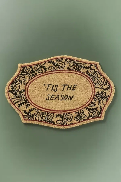 Molly Hatch Season Coir Printed Doormat In Brown