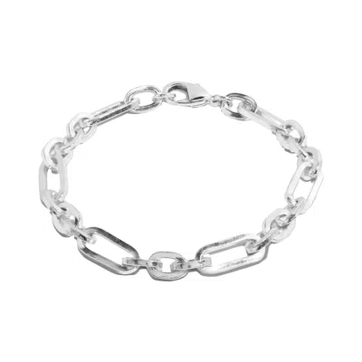 Molly Olivia Women's Chunky Bracelet, Silver