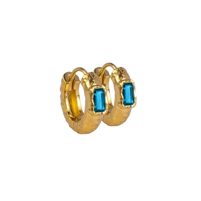 Molly Olivia Women's Gold / Blue Chubby Huggies - Topaz
