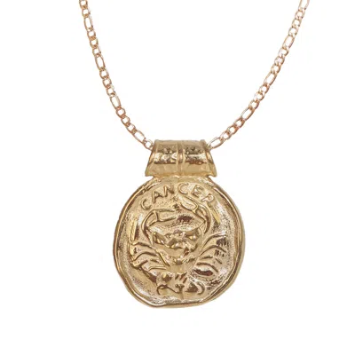 Molly Olivia Women's Gold Cancer Star Sign Necklace