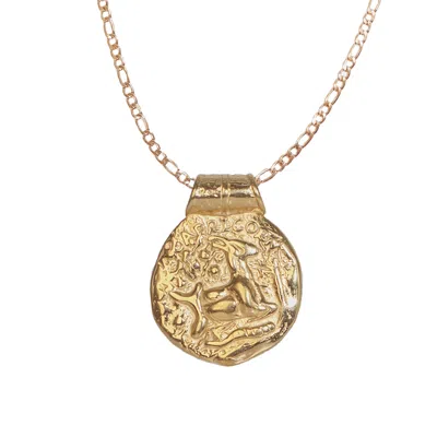 Molly Olivia Women's Gold Capricorn Star Sign Necklace