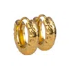Molly Olivia Women's Gold Chunky Hoops - Large