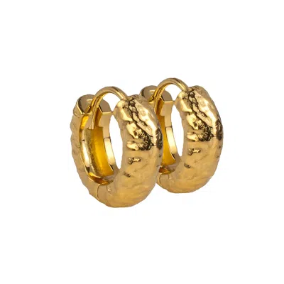 Molly Olivia Women's Gold Chunky Hoops - Medium
