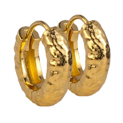 Molly Olivia Women's Gold Chunky Hoops - Xl