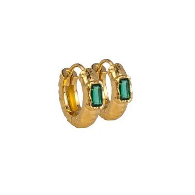 Molly Olivia Women's Gold / Green Chubby Huggies - Green