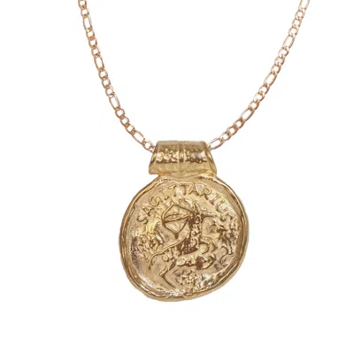 Molly Olivia Women's Gold Sagittarius Star Sign Necklace