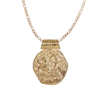 Molly Olivia Women's Gold Virgo Star Sign Necklace